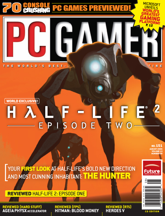 PC Gamer Half-Life 2 cover