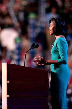 Michelle Obama at the 2008 DNC