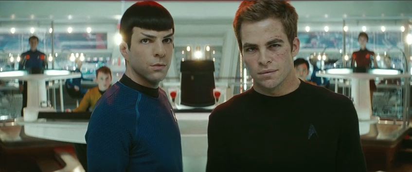 Mr Spock and Captain Kirk, Star Trek (2009)