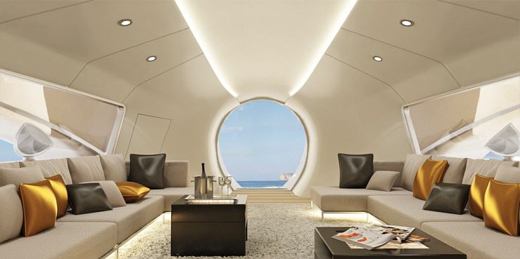 Oculus yacht interior